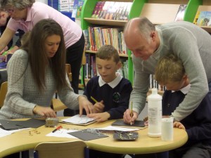 Parent's working with Year 3 children.